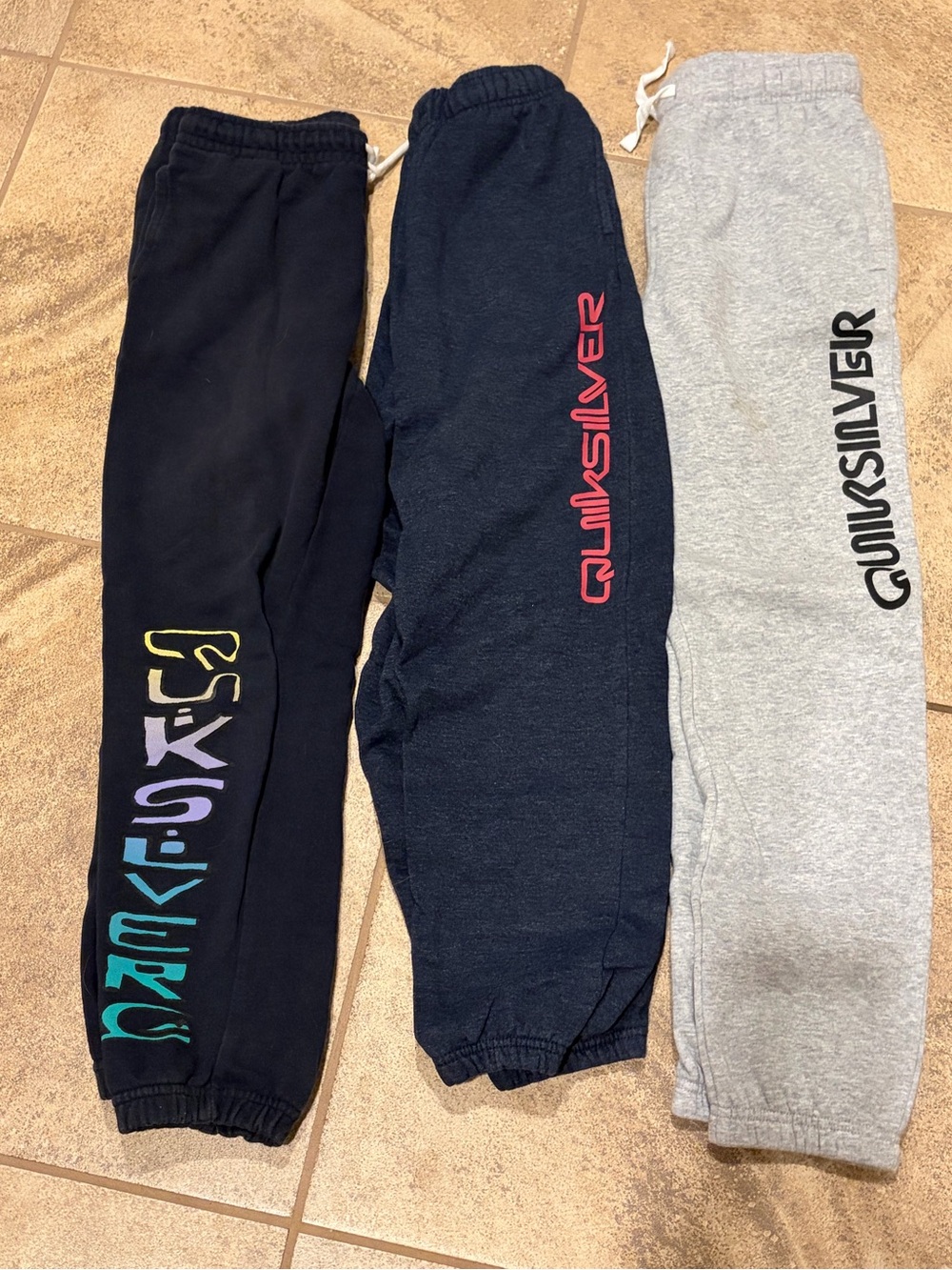 Quiksilver Kids' Logo Sweatpants - Navy & Gray